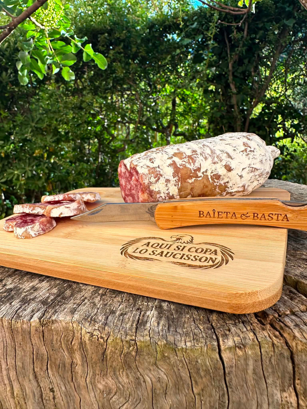 Coffret Apéro : Planche et Couteau à Saucisson
