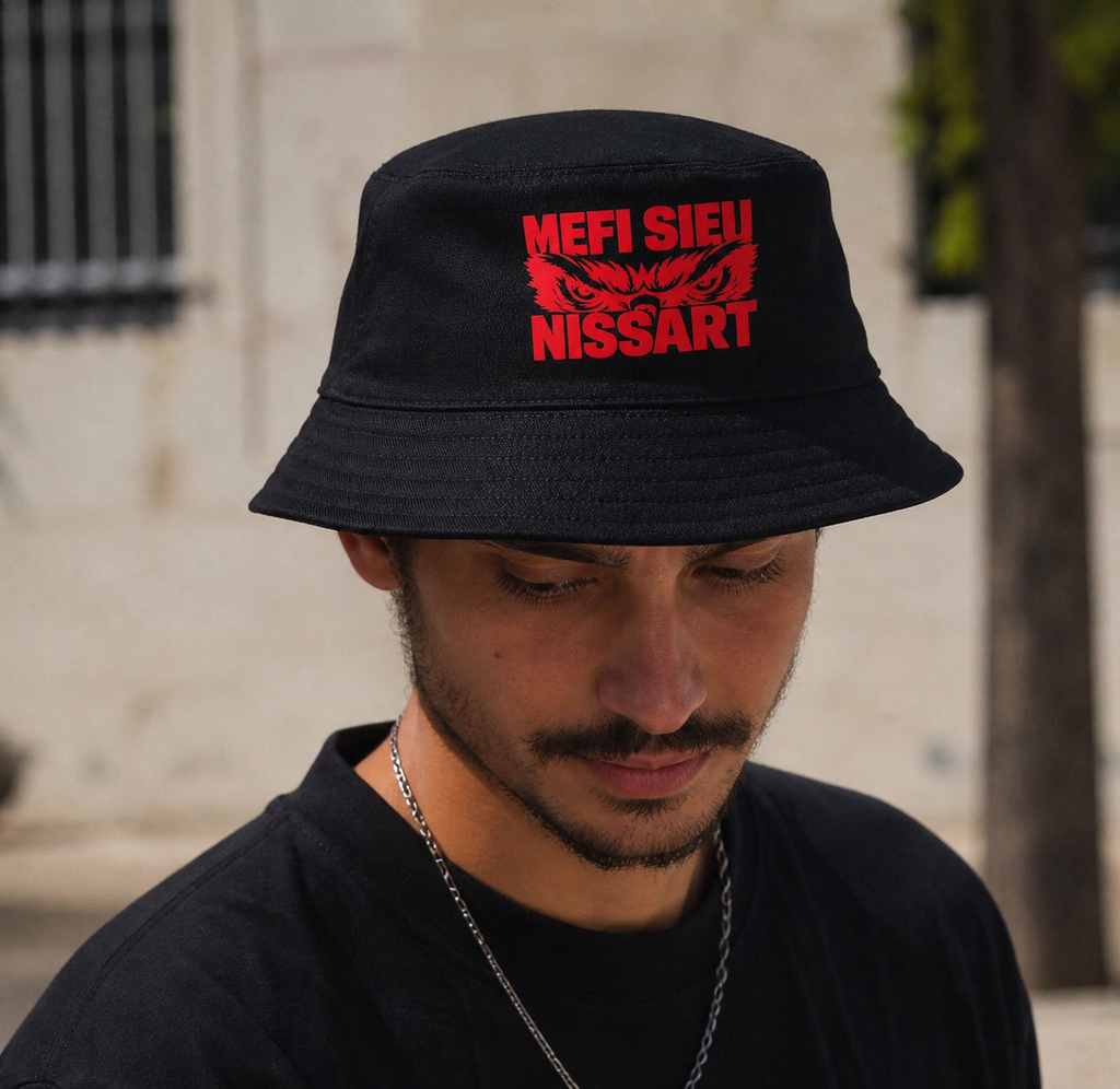 Bob réversible ( Rouge & noir ) - MEFI SIEU NISSART.