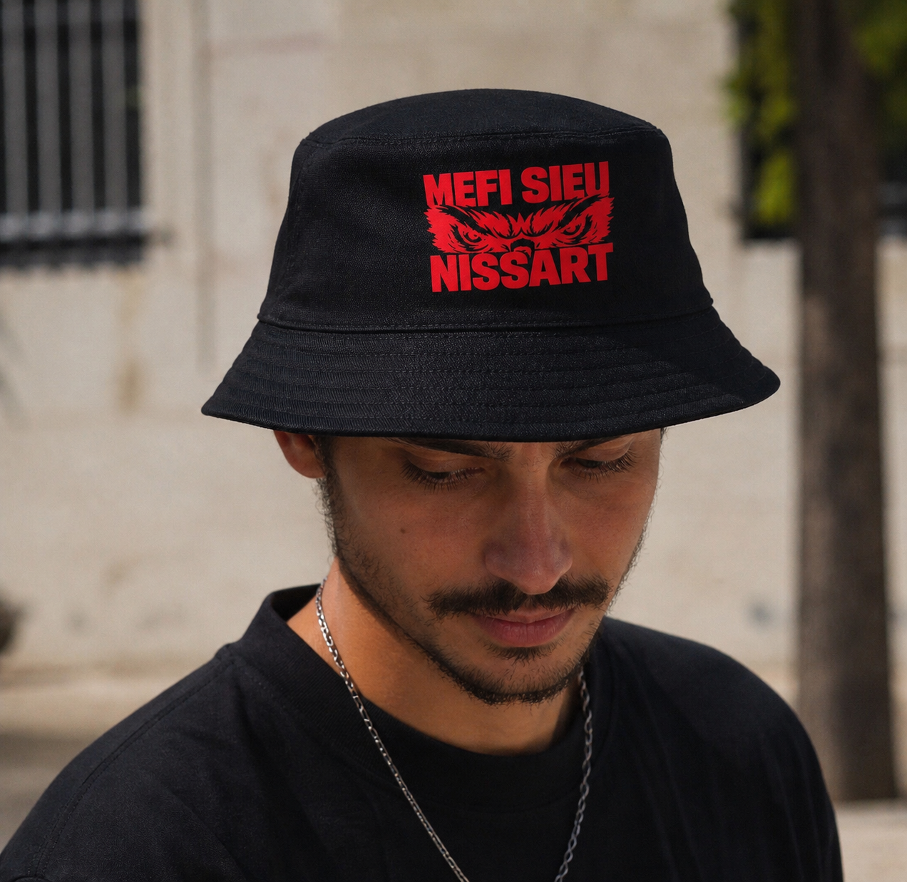 Bob réversible ( Rouge & noir ) - MEFI SIEU NISSART.