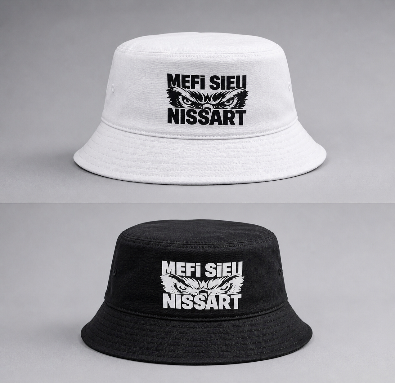 Bob réversible ( Noir & Blanc ) - MEFI SIEU NISSART.